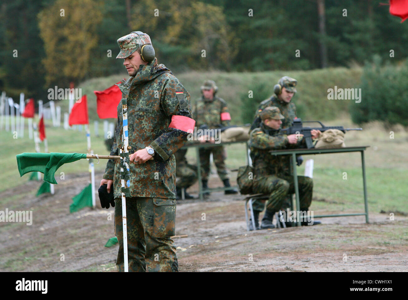 La formation de base à l'armée Banque D'Images
