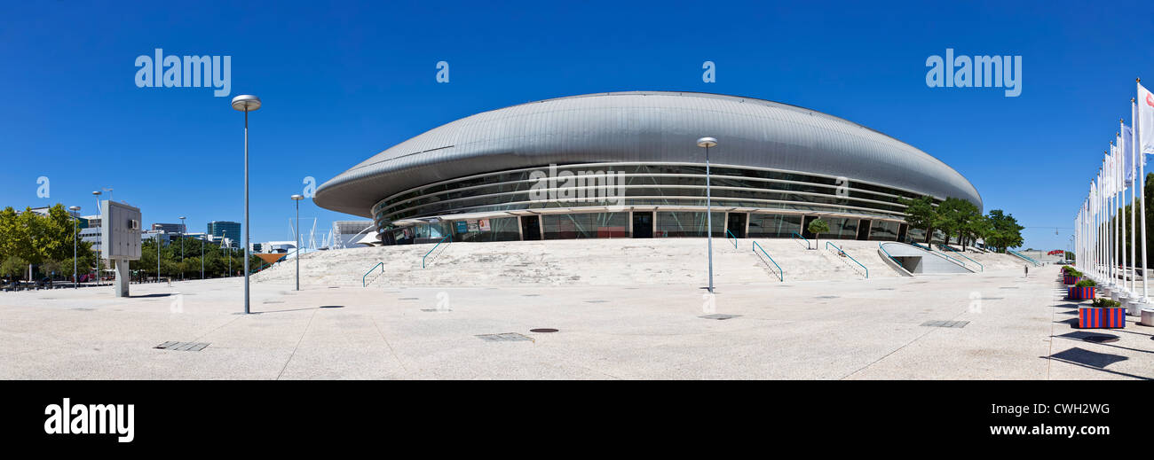 Atlantico Pavilion (Pavilhão Atlântico) AKA Altice ou MEO Arena de Nations Park (Parque das Nações), par Regino Cruz pour l'expo98. Lisbonne, Portugal. Banque D'Images