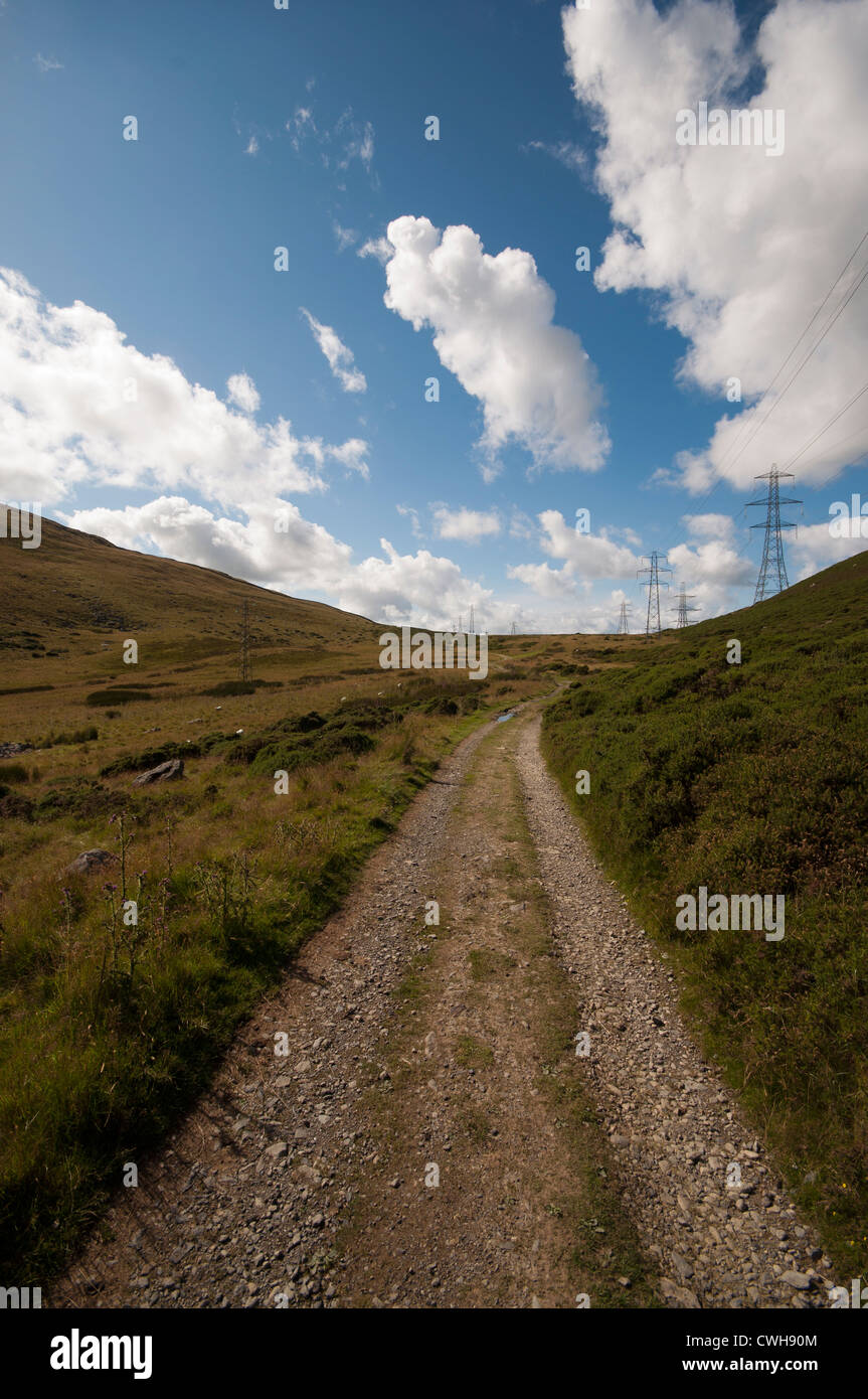 Bwlch-y-Ddeufaen Carneddau col Nord le Snowdonia Banque D'Images