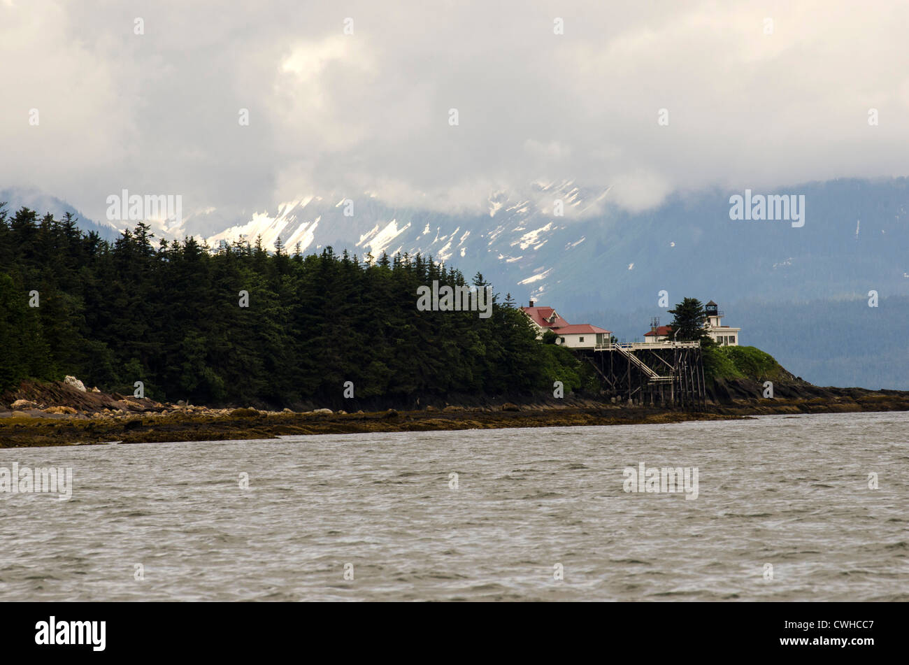 Eldred Rock LIghthouse Banque D'Images