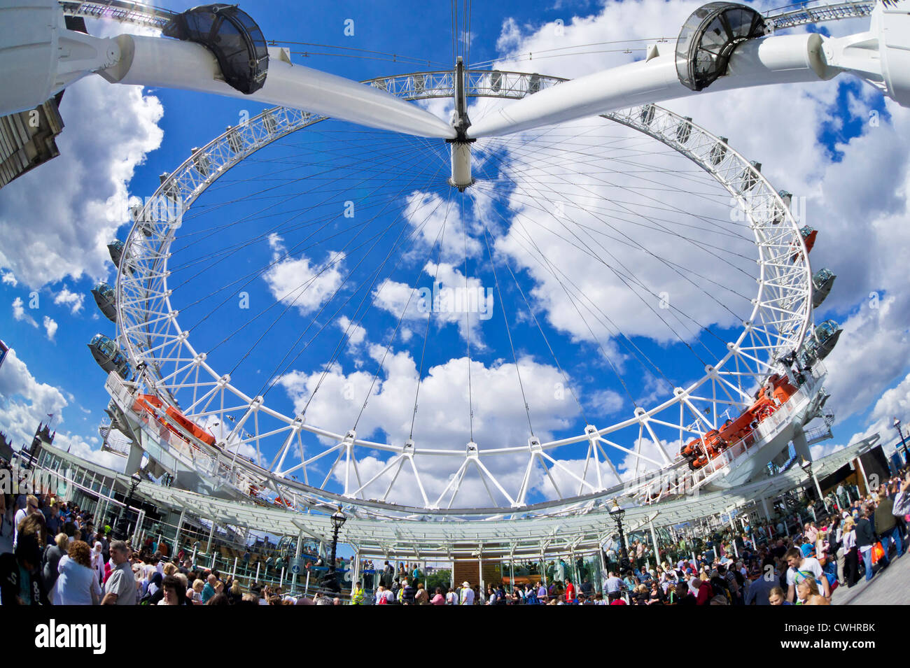 La grande roue London Eye London England carousel GO UK EU Europe Banque D'Images