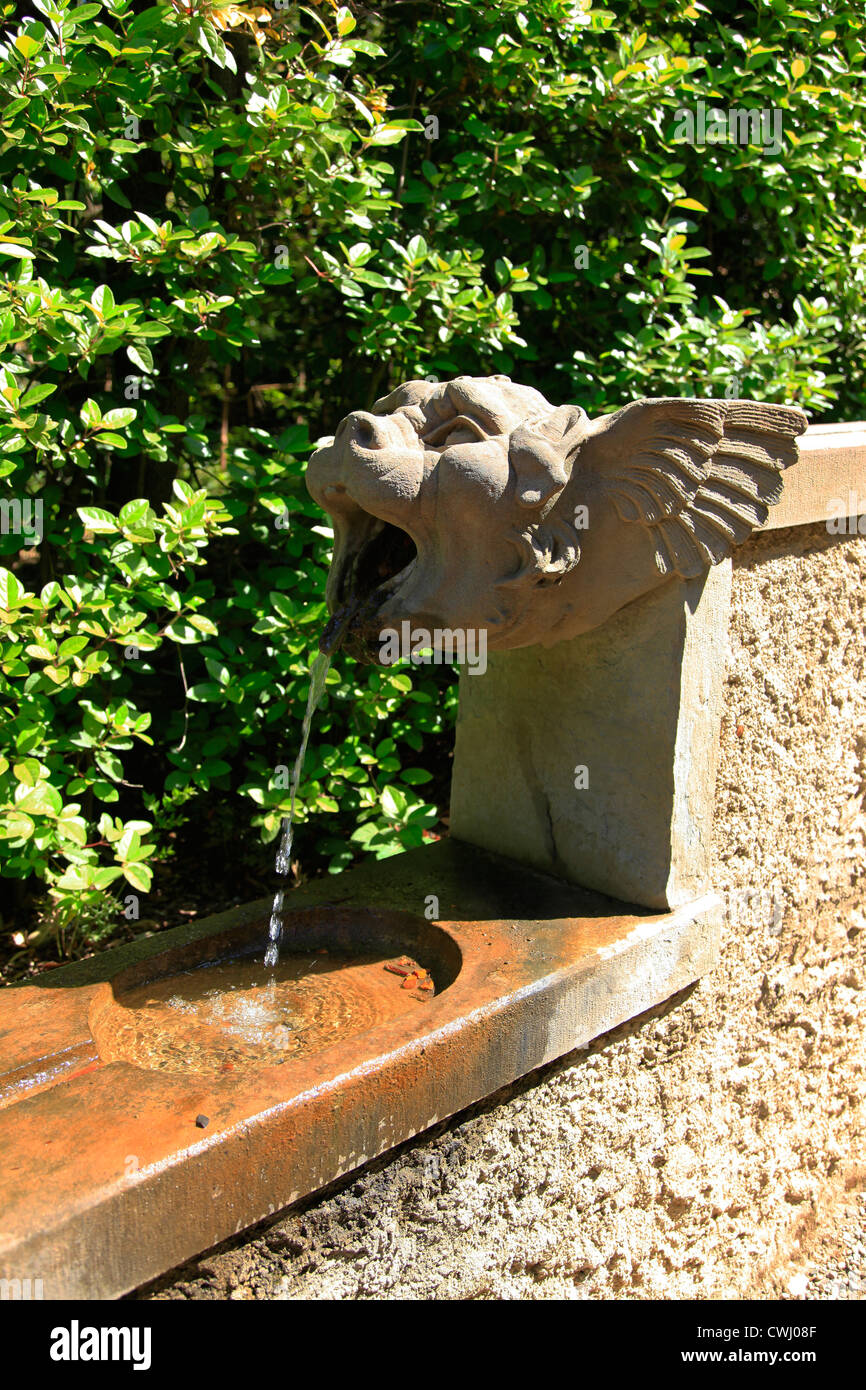 Italie, Toscane, Florence, le jardin de Boboli,fontaine Banque D'Images