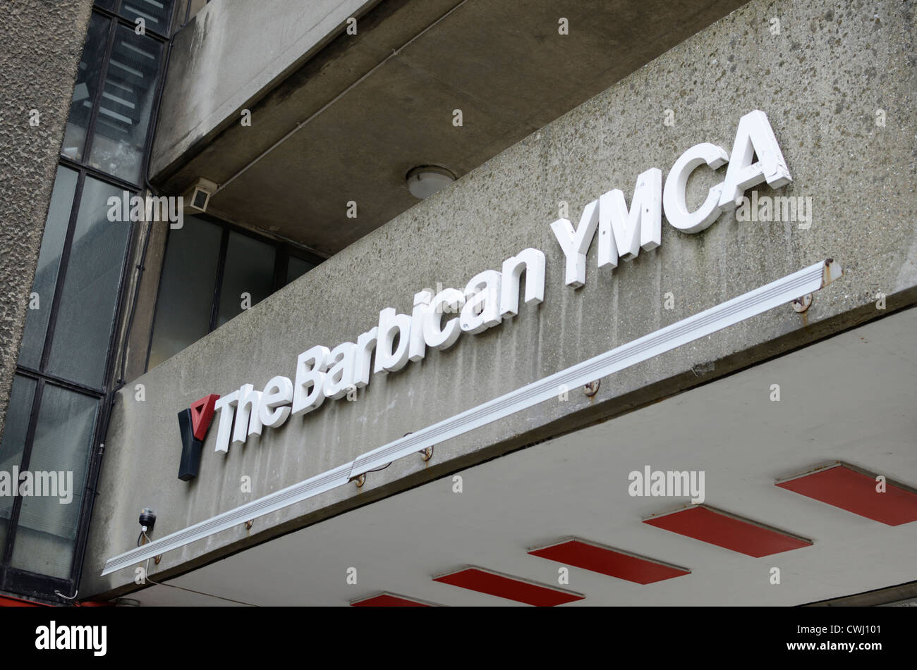 Le YMCA de Barbican, Londres, Angleterre Banque D'Images