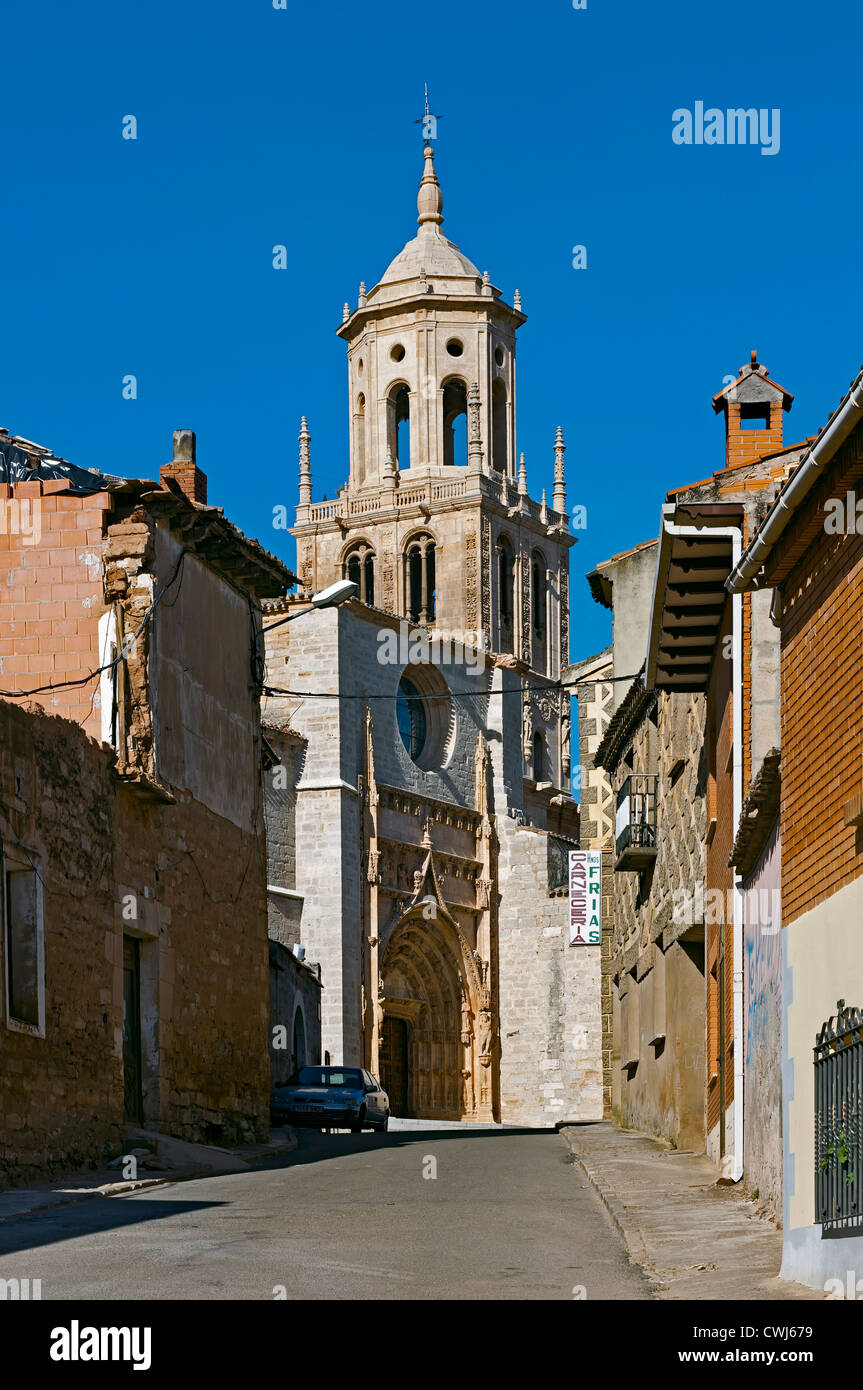 Église Notre Dame de l'Assomption à Santa María del Campo, Burgos, Castille et Leon, Espagne, Europe Banque D'Images