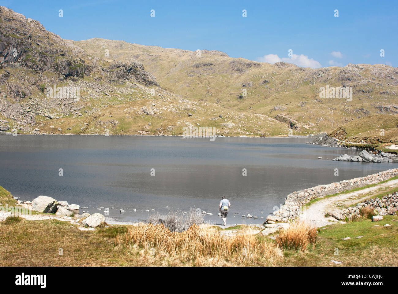 Stickle Tarn, Langdale, Lake District, Cumbria Banque D'Images