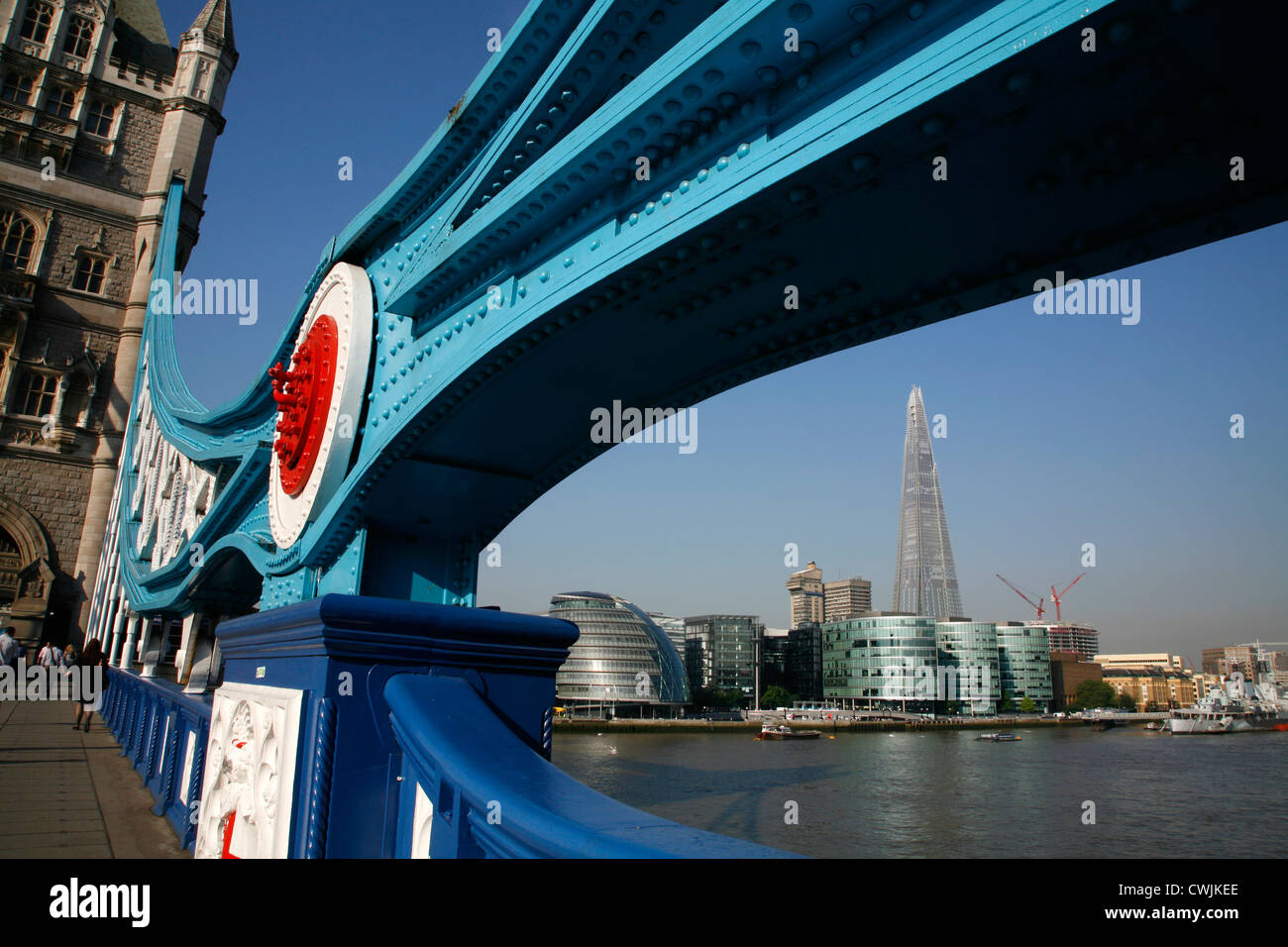 Vue sur le fragment de Tower Bridge, London, UK Banque D'Images