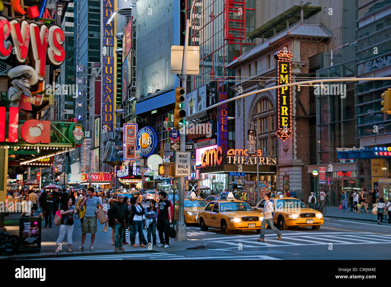 Times Square Broadway New York City Theatre musical Manhattan, New York City , américain, États-Unis d'Amérique, États-Unis Banque D'Images