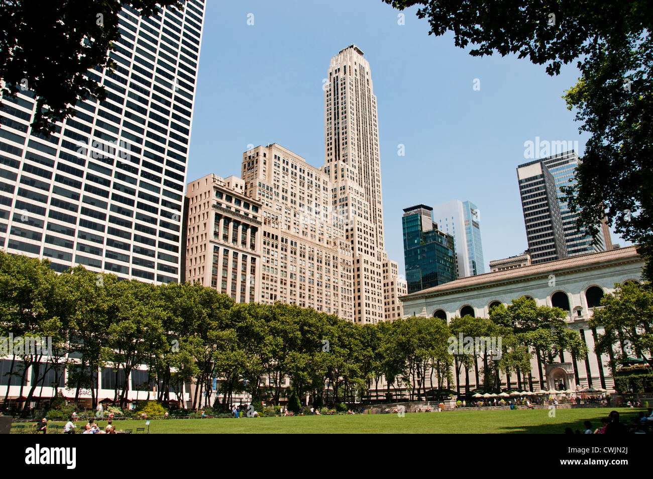 Bryant Park New York Ville Manhattan American United States of America Banque D'Images