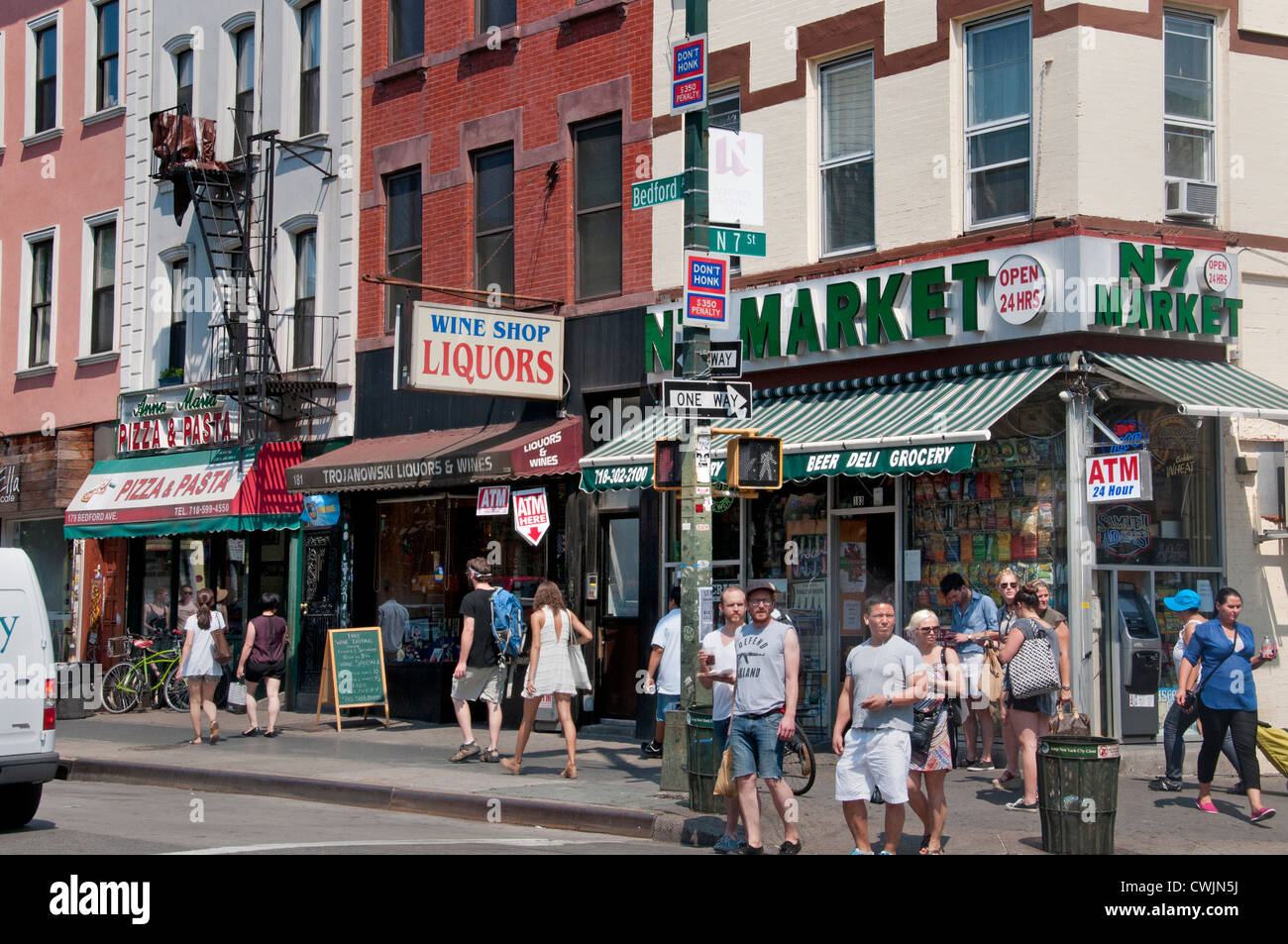 Bedford Avenue Williamsburg Brooklyn New York United States of America Banque D'Images
