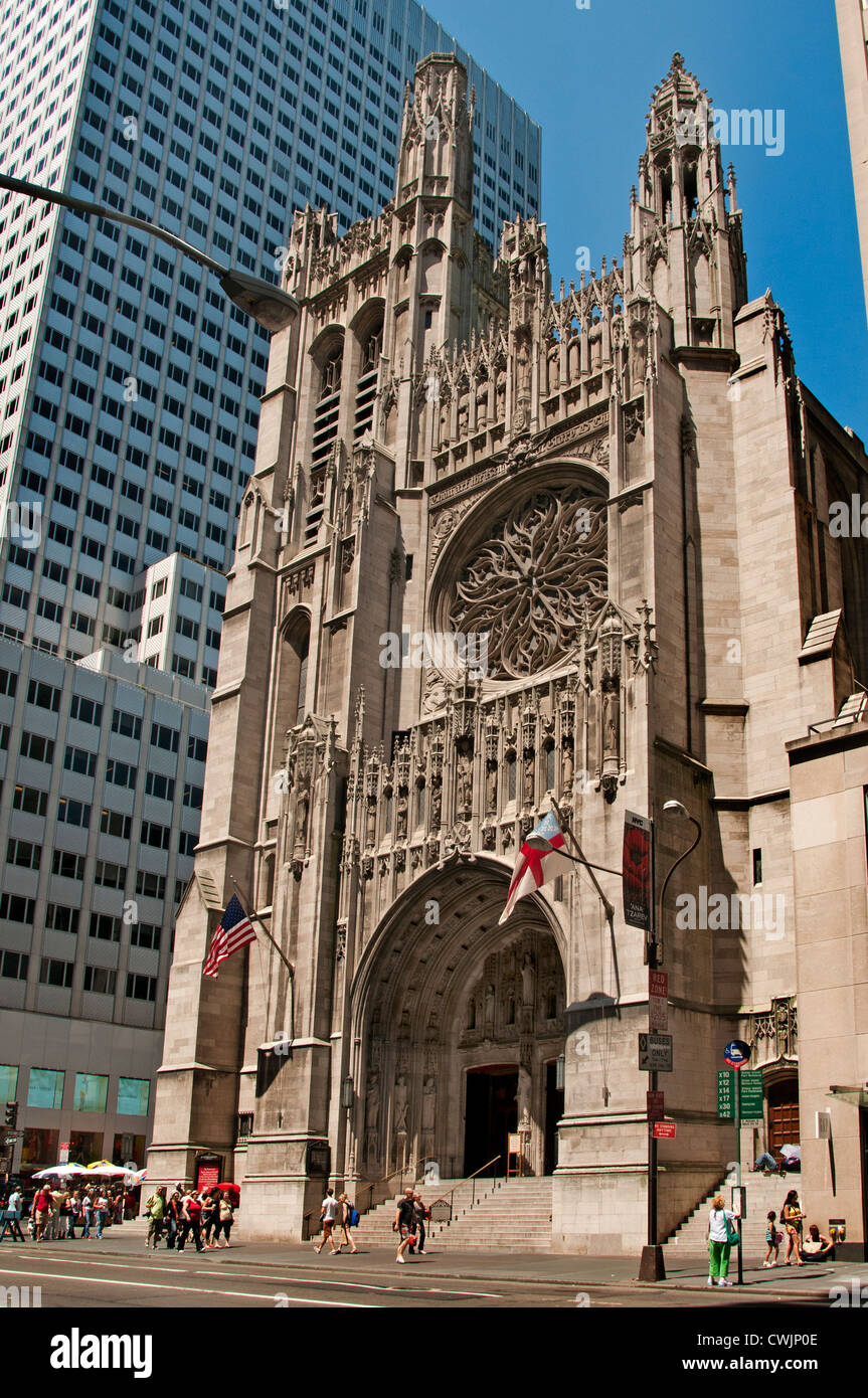 St Patricks Patrick's Cathedral 5th Avenue New York City Manhattan Banque D'Images
