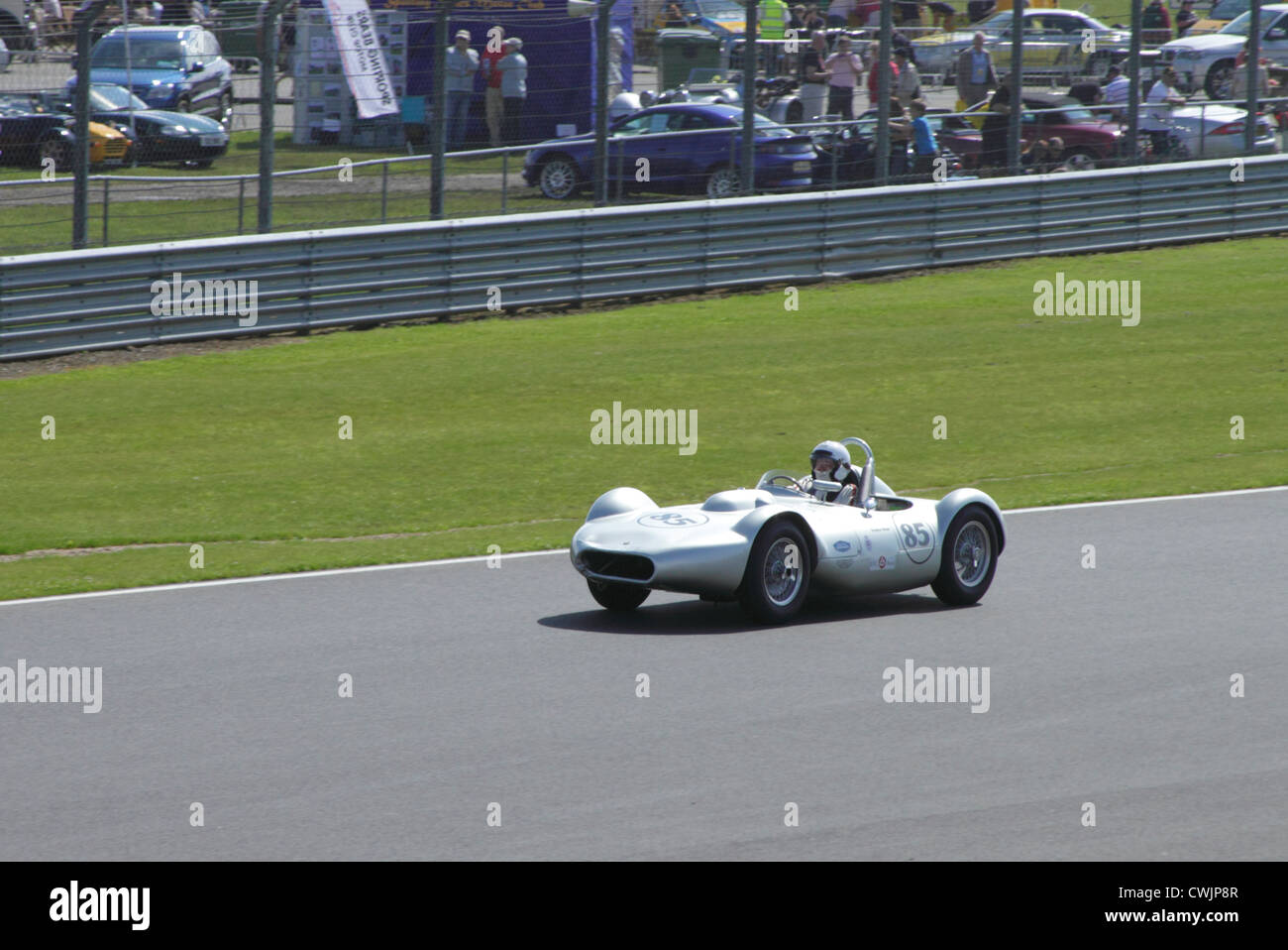 Lister Bristol à RAC Woodcote Trophy pour les voitures de sport pré-56 Silverstone Classic 22 Juillet 2012 Banque D'Images