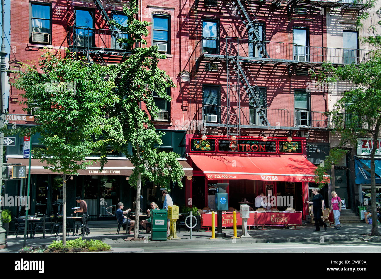 Citron Restaurant Columbus Avenue Upper West Side de New York Ville Manhattan Banque D'Images