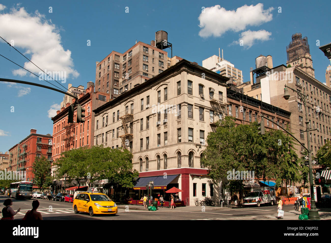 Taxi Cap restaurant Columbus Avenue Upper West Side de New York Ville Manhattan Banque D'Images