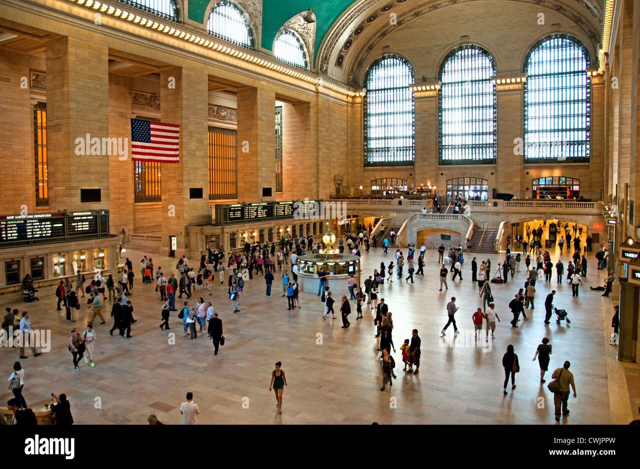 Grand Central terminal, Grand Central Station, Grand Central, gare ferroviaire de banlieue située au 42nd Street et Park Avenue, Manhattan, New York. Banque D'Images