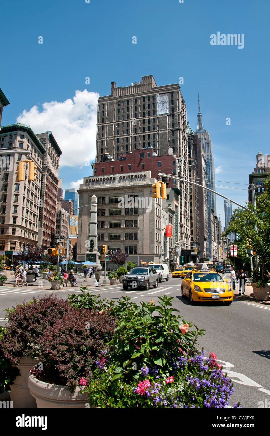 Empire State Building Manhattan New York District Flatiron Building Banque D'Images