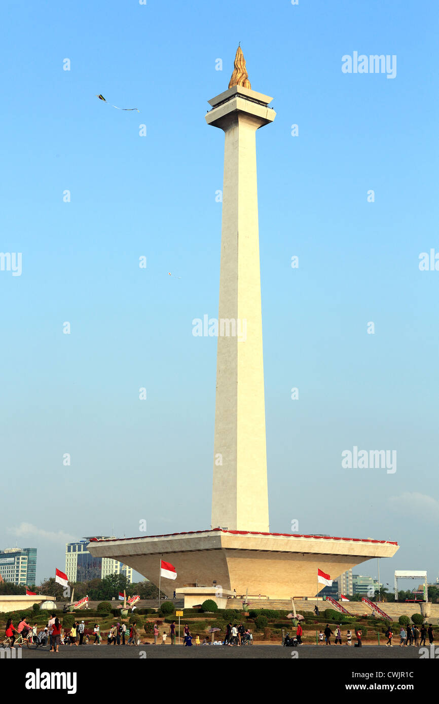 Dans la tour de Monas Merdeka Square, Jakarta. Banque D'Images