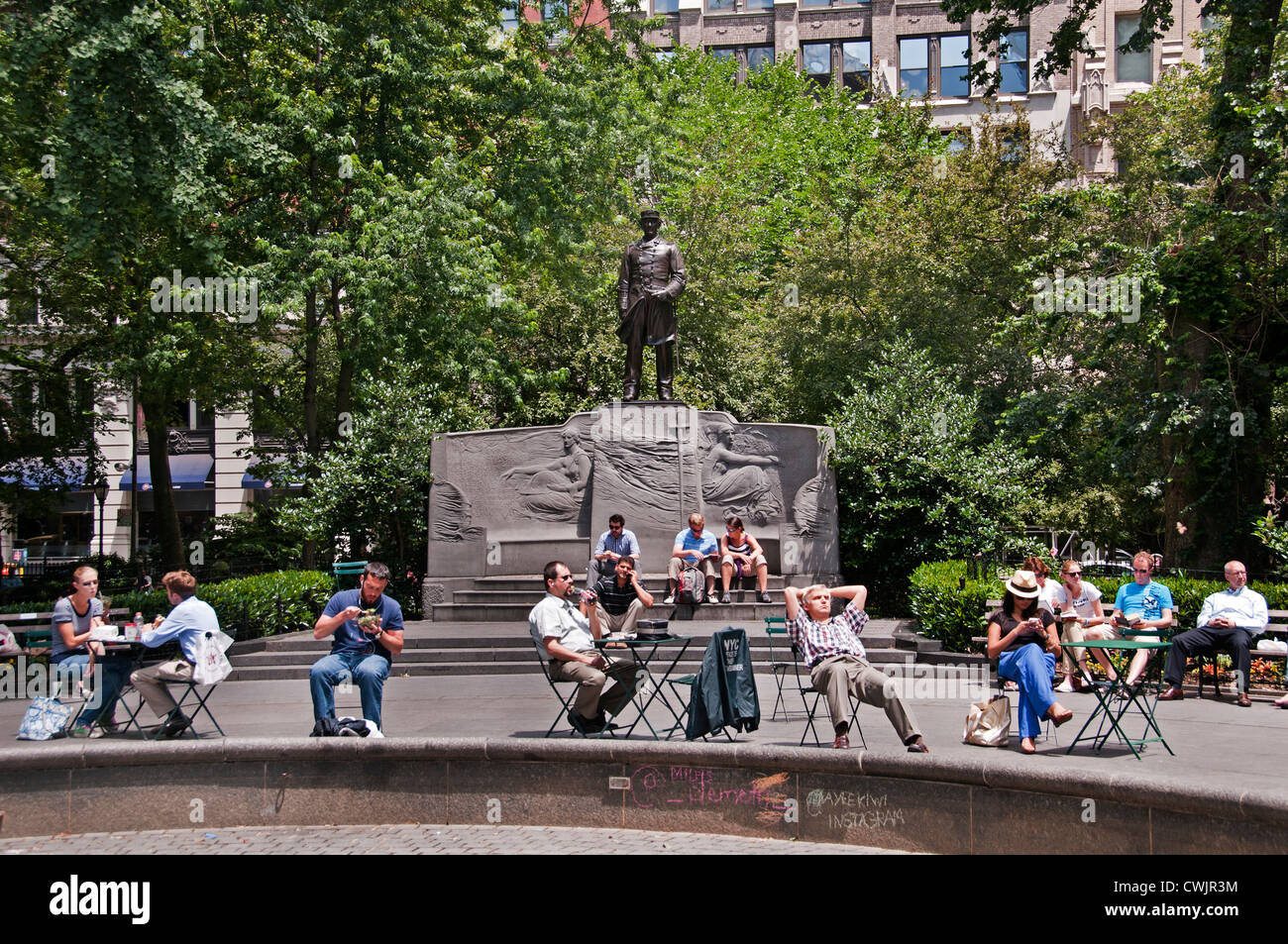 Madison Square Park Manhattan New York District Flatiron Building Banque D'Images