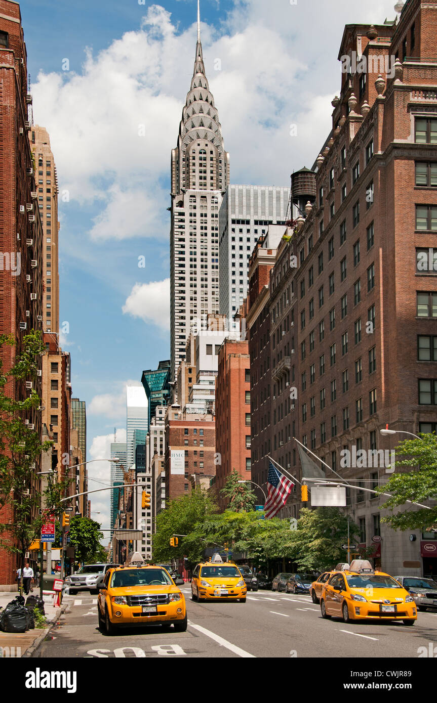 Chrysler Building de Lexington Avenue, New York City Etats-unis d'Amérique American Banque D'Images