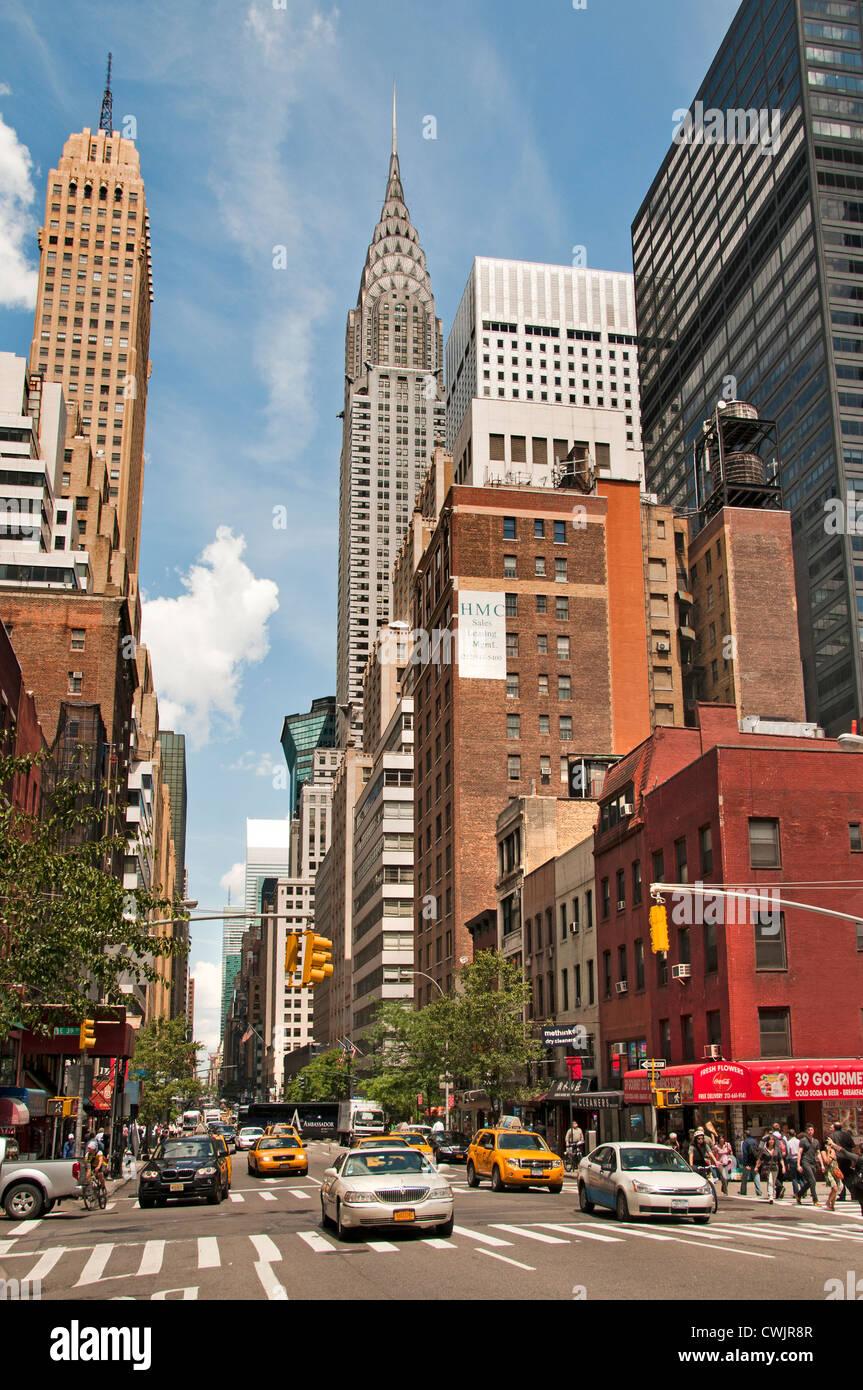 Chrysler Building de Lexington Avenue, New York City Etats-unis d'Amérique American Banque D'Images