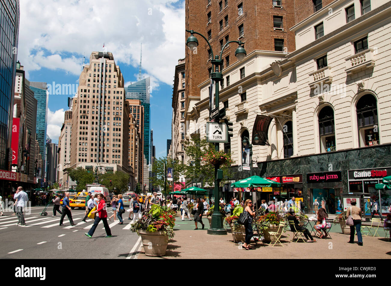 6ème Avenue New York City Manhattan American United States of America Banque D'Images