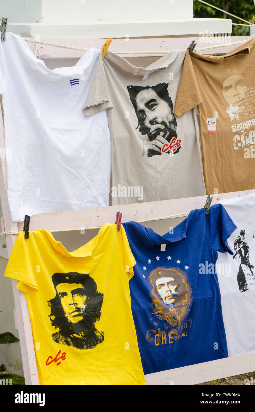 T-shirts souvenirs de Cuba, Cuba. Banque D'Images