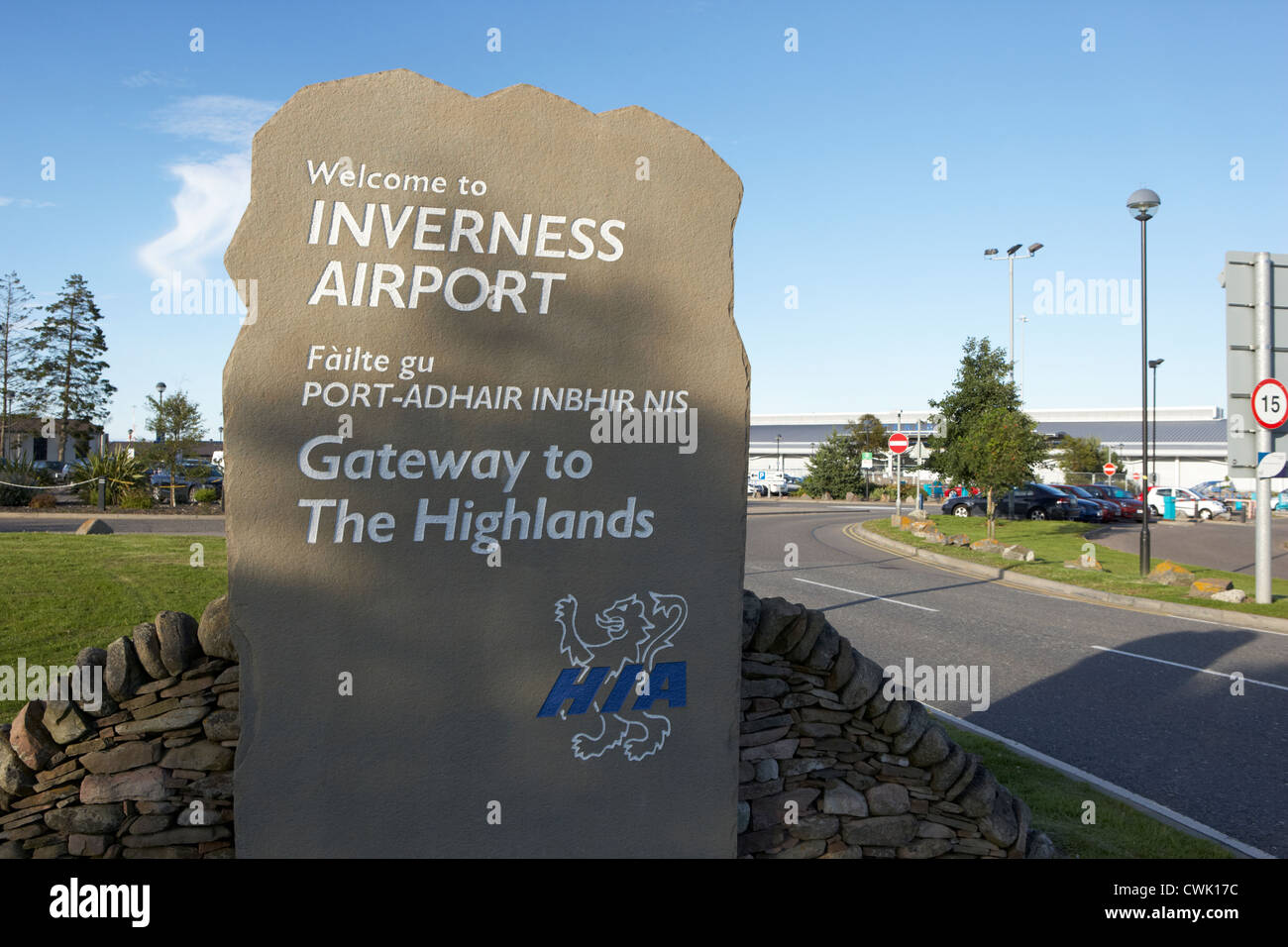 L'aéroport d'Inverness highland ecosse uk united kingdom Banque D'Images