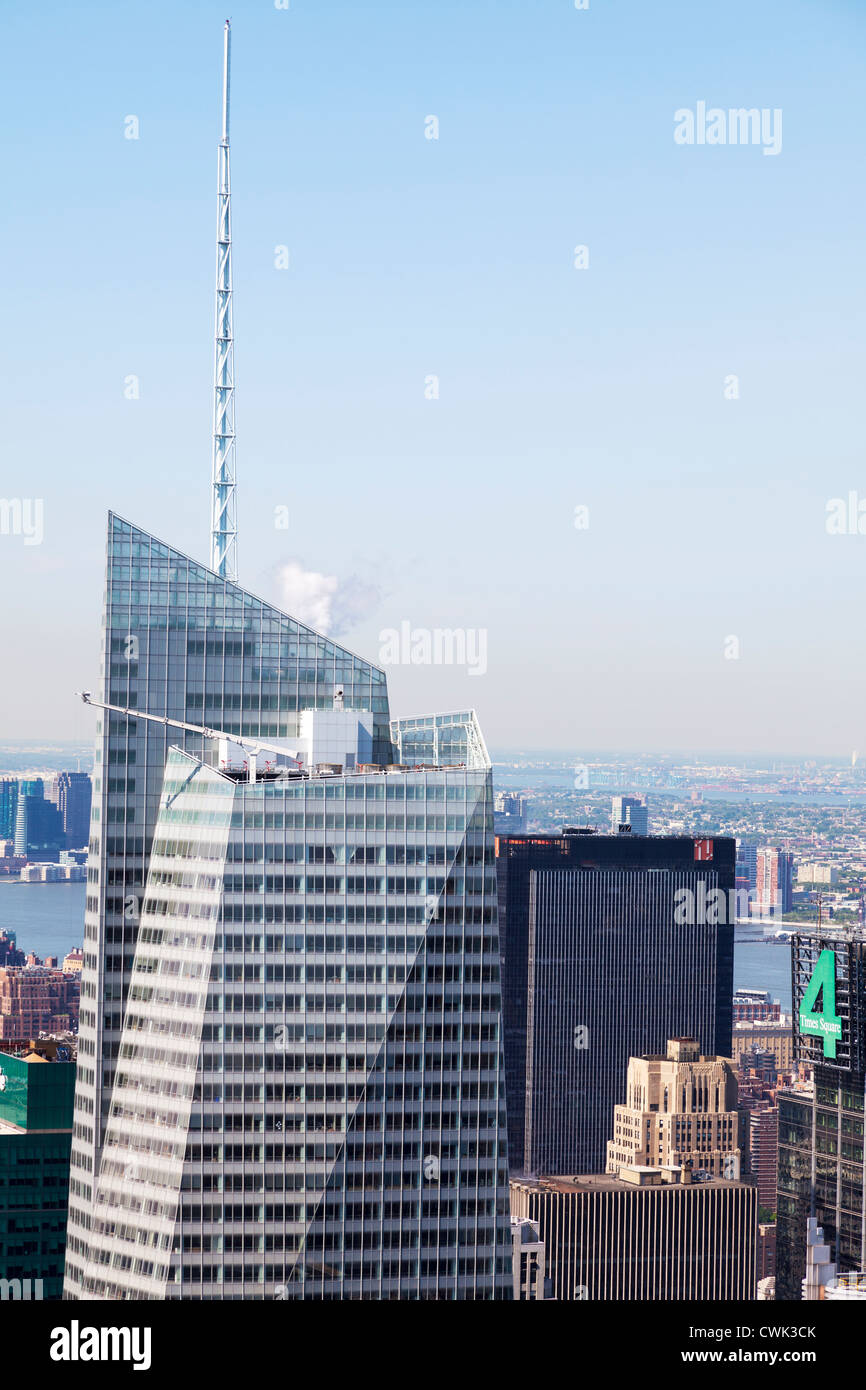 Bank of America Tower à un Bryant Park est un 1 200 ft (366 m) gratte-ciel du quartier Midtown de Manhattan à New York City, Banque D'Images