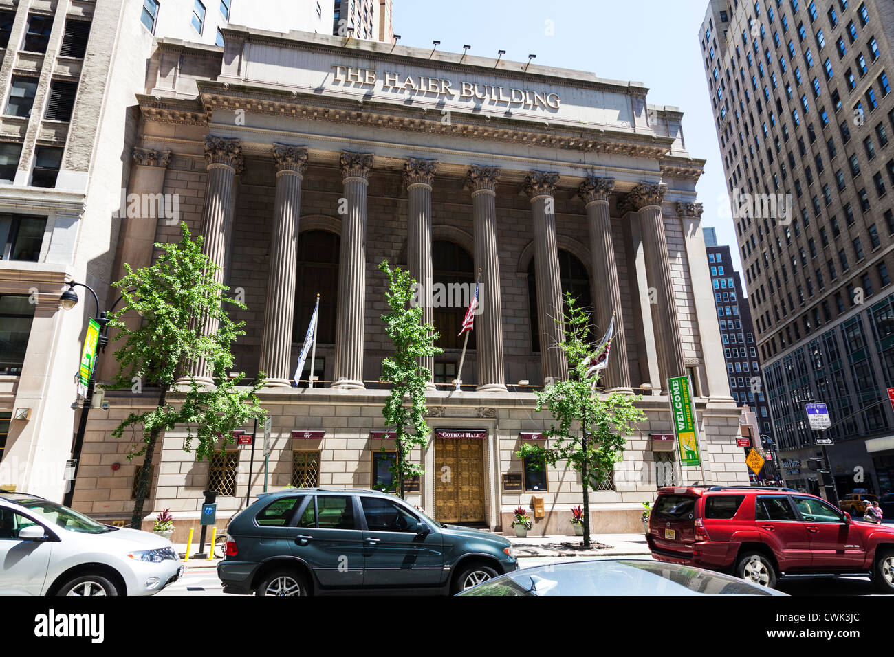 Haier Building / Gotham Hall d'épargne Greenwich New York City Manhattan bâtiment emblématique avant extérieure façade Banque D'Images