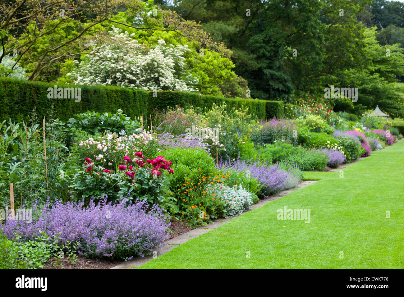 Jardins de Newby Hall Yorkshire Banque D'Images