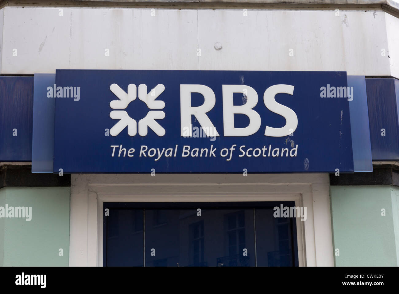 Le RBS Royal Bank of Scotland signe à Brighton Banque D'Images