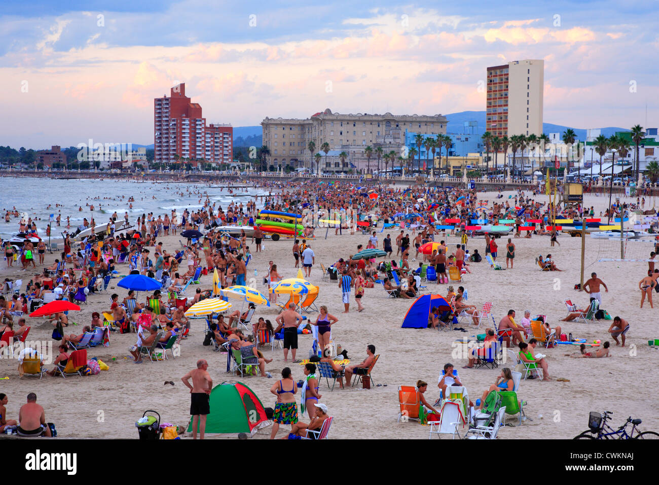 Vue sur plage de Piriapolis. Maldonado, Uruguay, Amérique du Sud Banque D'Images