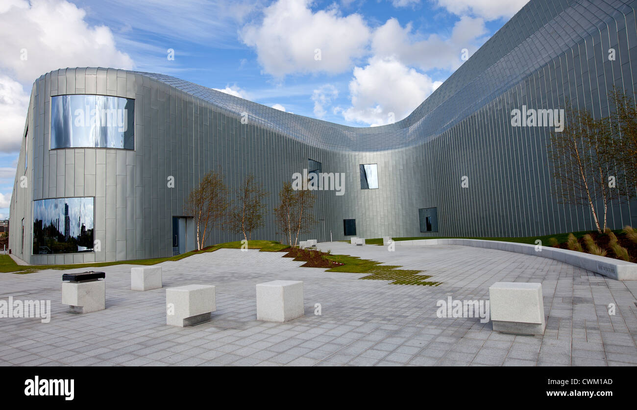 Le Riverside Museum, Glasgow. Conçu par l'architecte irakienne Zaha Hadid. Banque D'Images