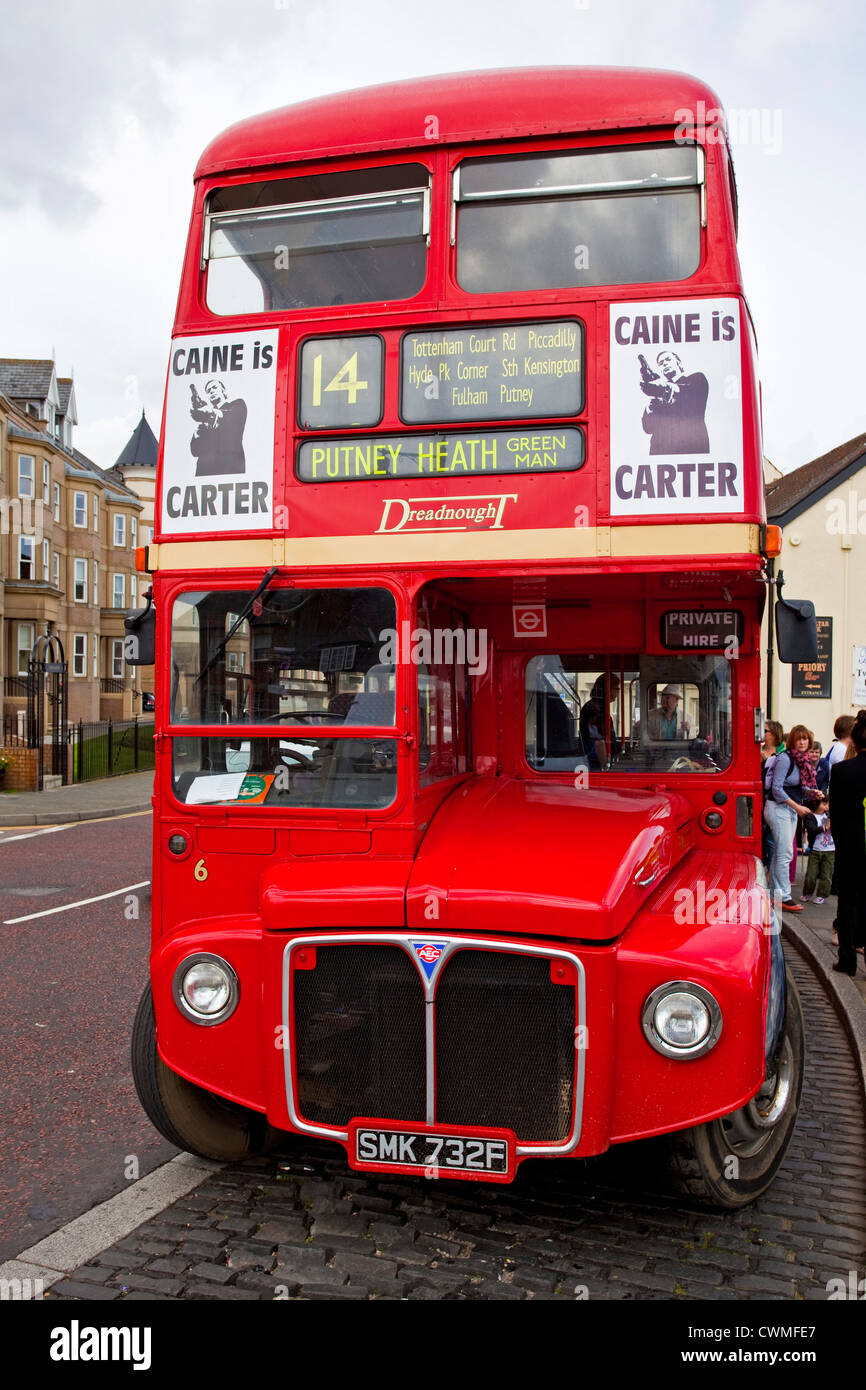 Un inTynemouth London Bus BRITANNIQUE Northumberland Banque D'Images