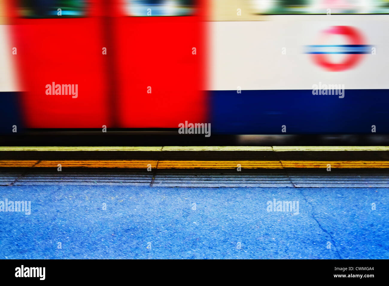 UK, Londres, Subway train Banque D'Images