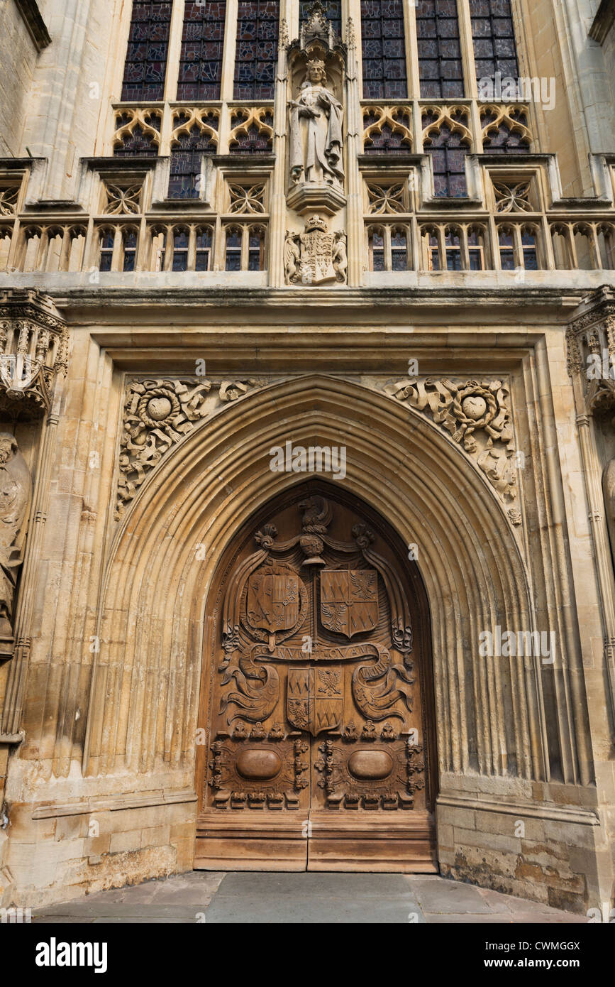 UK, Somerset, baignoire, entrée à l'abbaye de Bath Banque D'Images