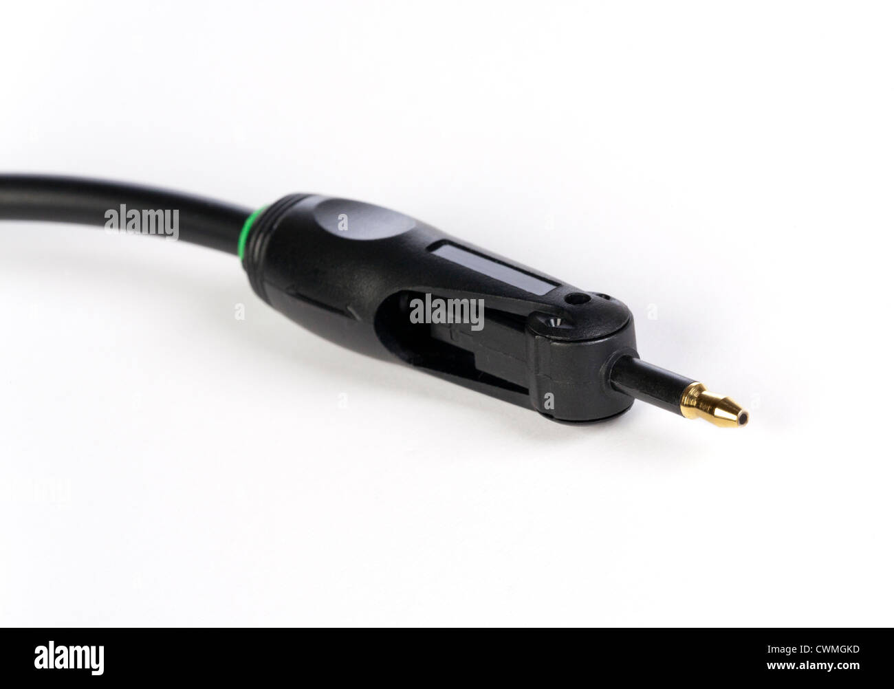Câble audio optique Toslink Prise de connecteur Banque D'Images