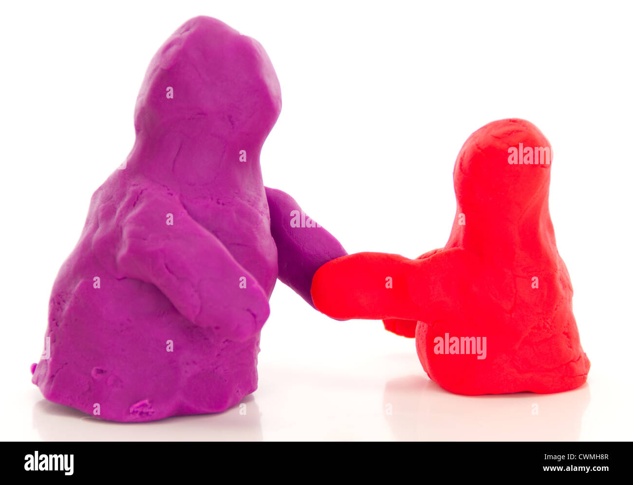 Modeler les figures handshake Banque D'Images
