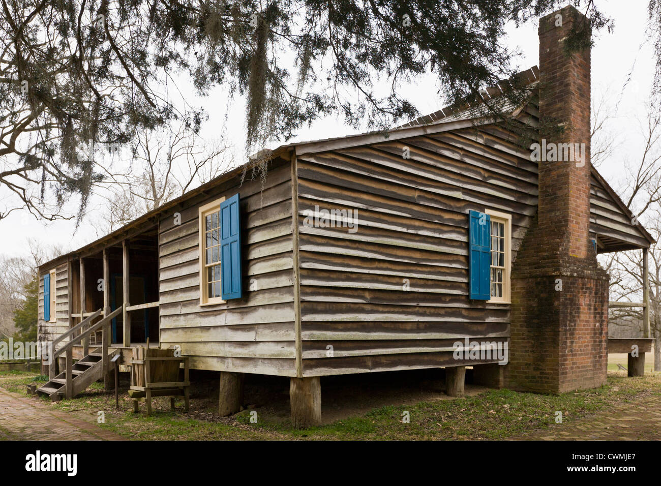 Mount Locust Maison historique sur Natchez Trace Parkway dans le Mississippi Banque D'Images
