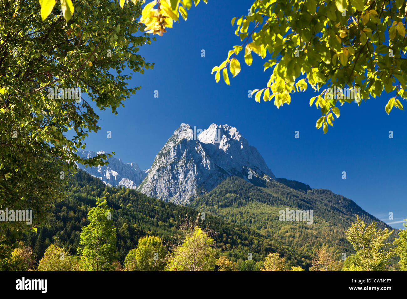 Waxenstein, Garmisch-Partenkirchen, Bavière, Allemagne Banque D'Images