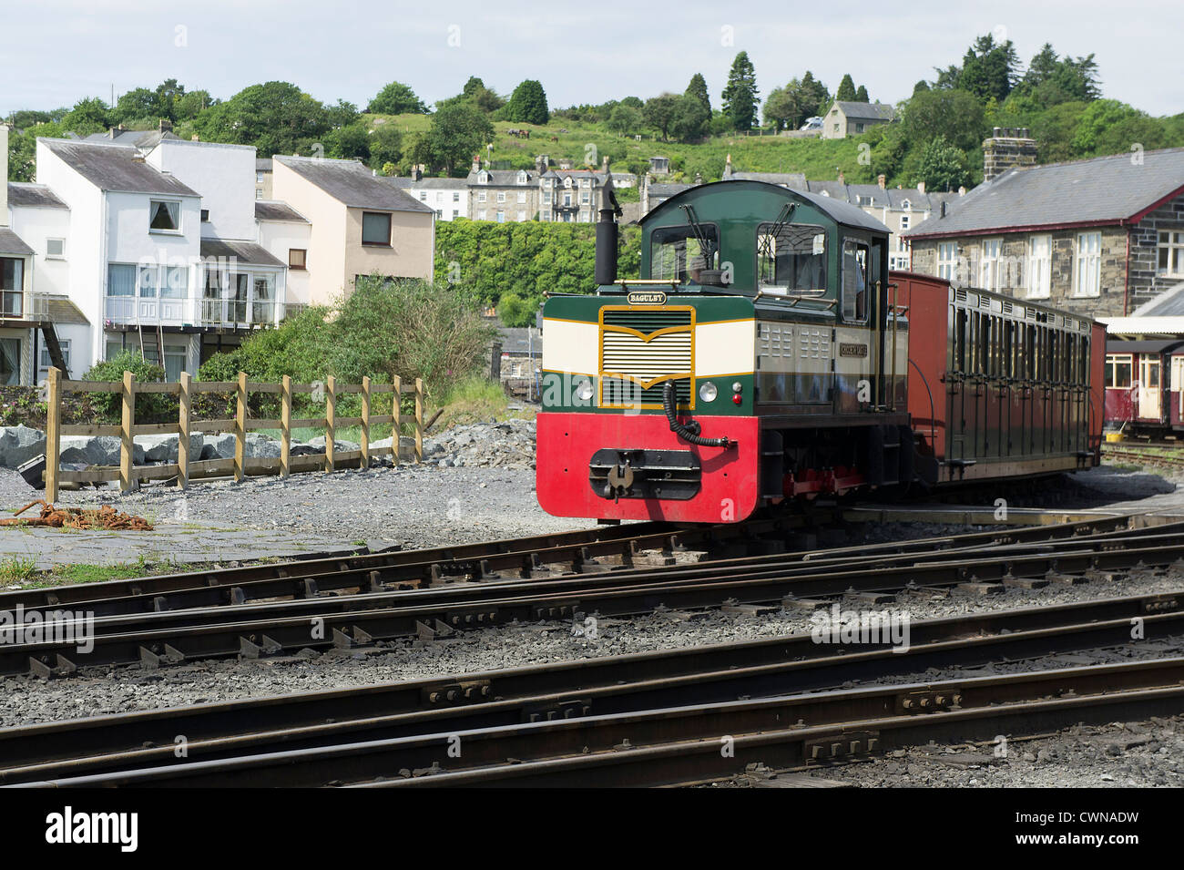 L'unité de diesel du patrimoine au pays de Galles porthmadoc Banque D'Images