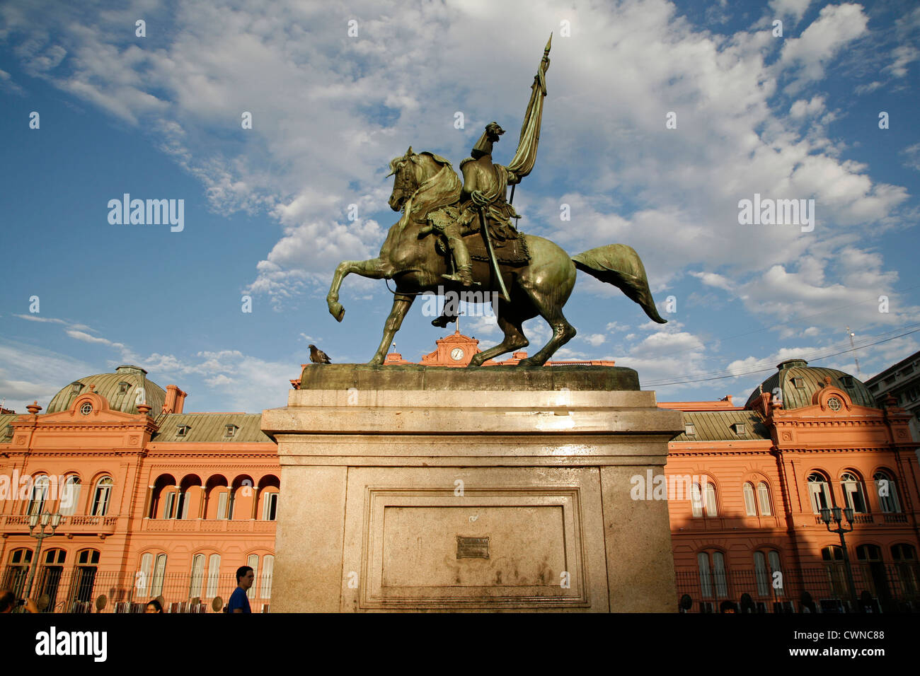 Casa Rosada, le palais présidentiel sur la Plaza de Mayo, Buenos Aires, Argentine. Banque D'Images