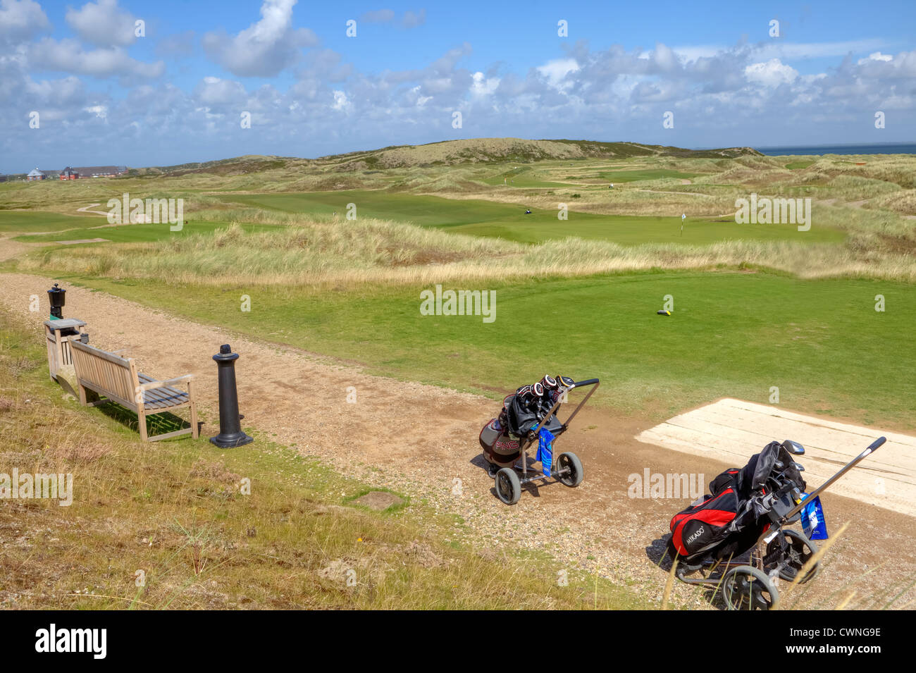 Golf, Budersand, Hornum, Sylt, Allemagne Banque D'Images