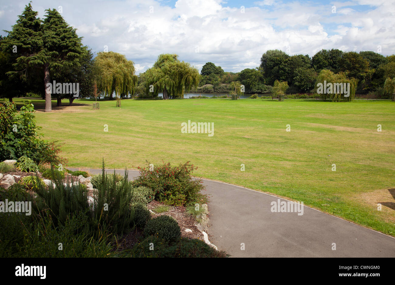 Radnor Gardens à Strawberry Hill à Richmond aux côtés de Thames - London UK Banque D'Images