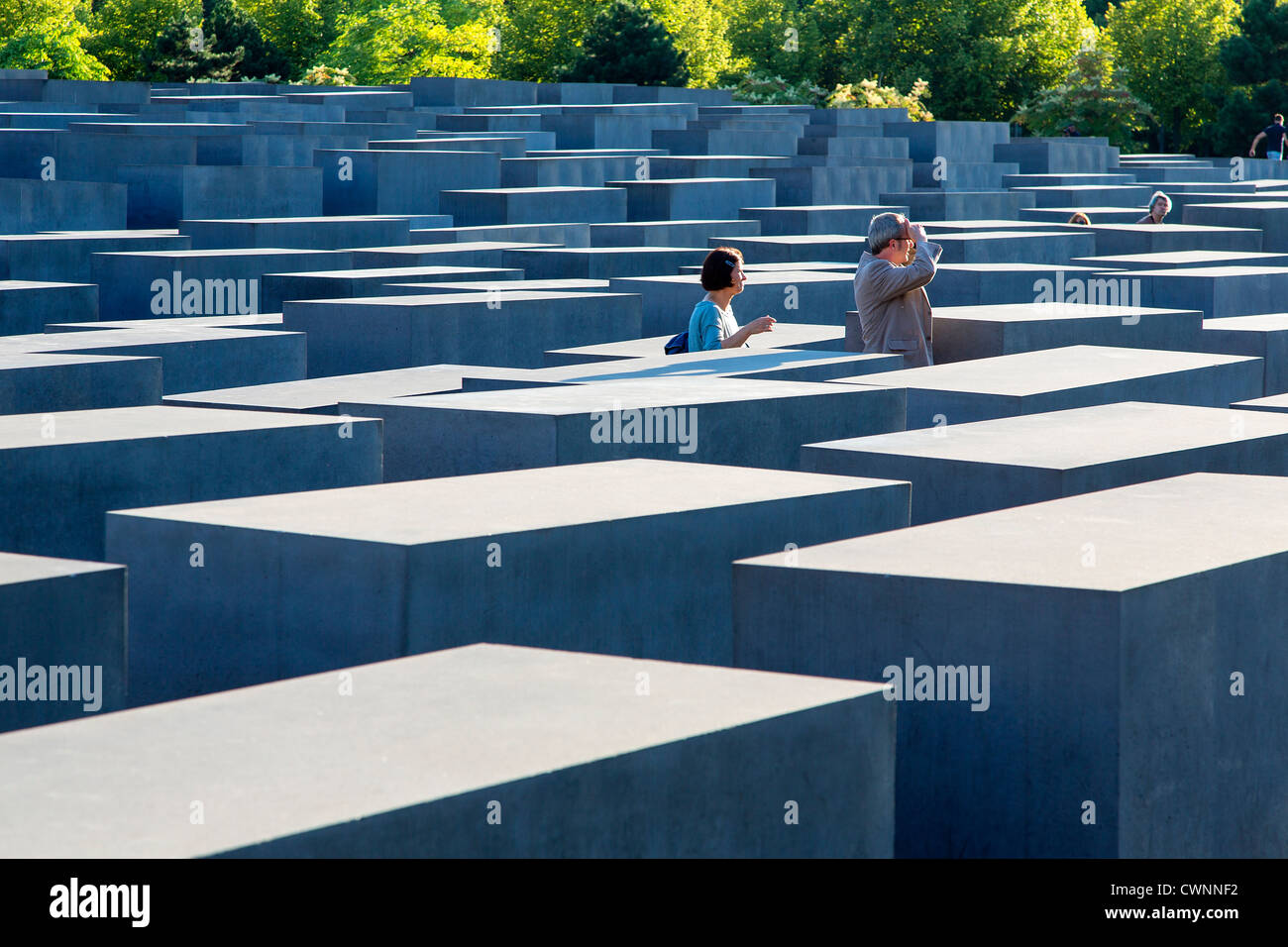 L'Europe, Allemagne, Berlin, Holocaust Memorial à Berlin Banque D'Images