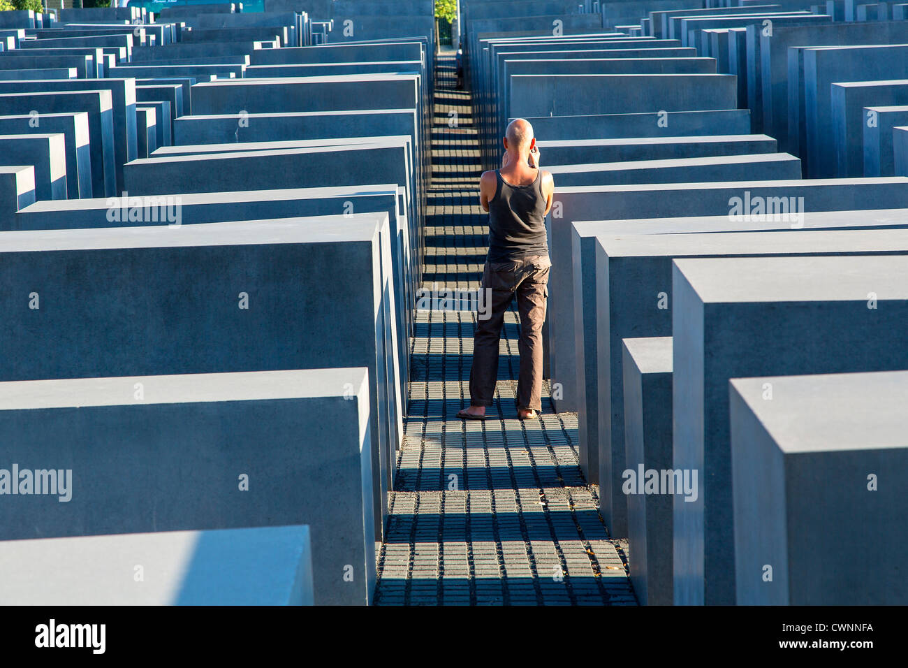 L'Europe, Allemagne, Berlin, Holocaust Memorial à Berlin Banque D'Images