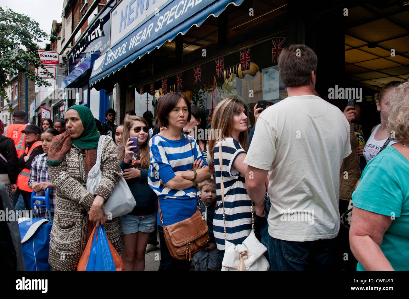 Scènes de rue multiculturelle à Walthamstow Londres du nord Banque D'Images