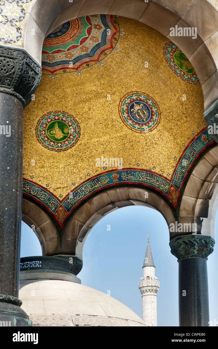 Turquie, Istanbul, place Sultanahmet, Hippodrome, Fontaine allemande Banque D'Images