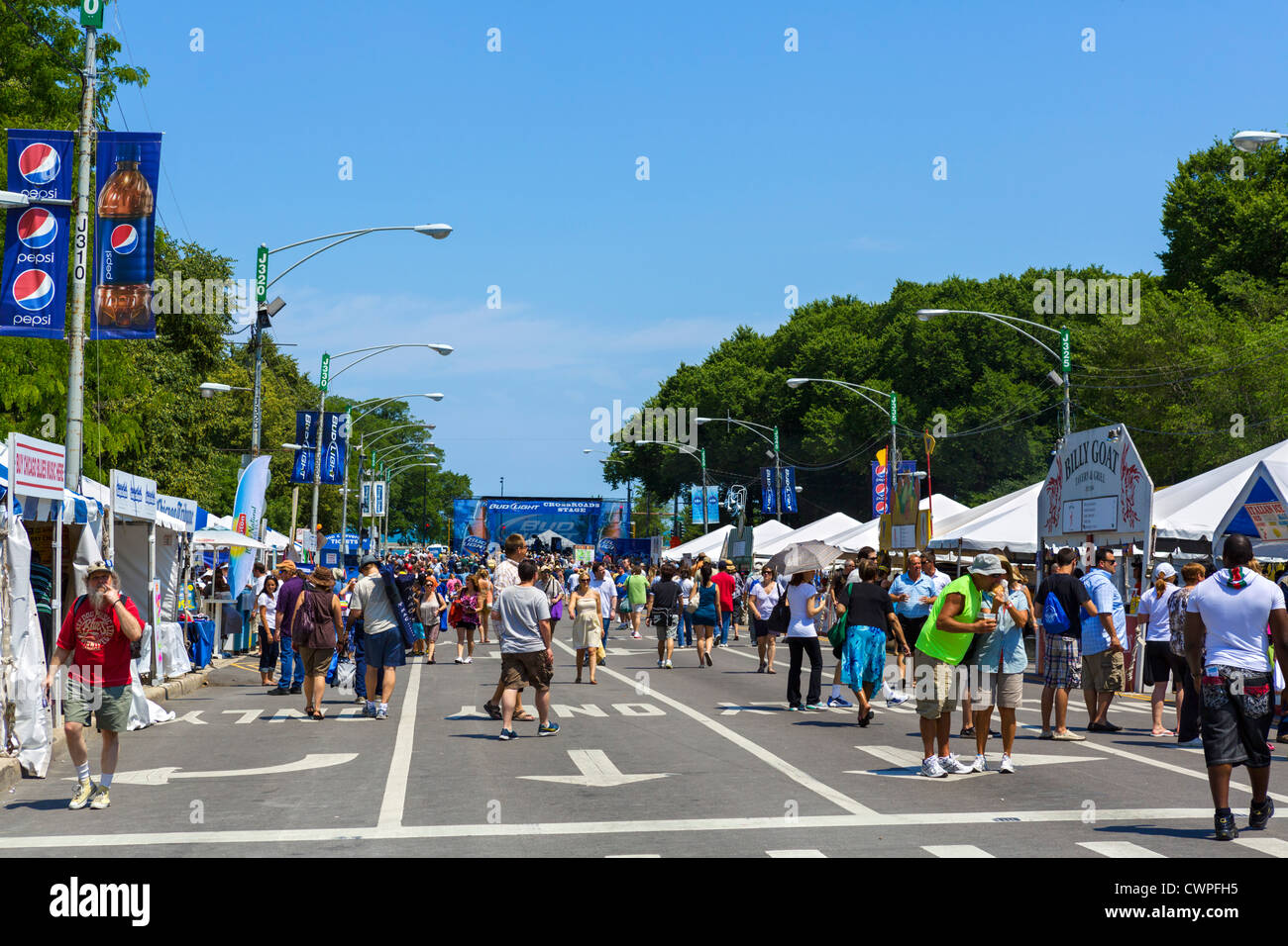 Jackson est le premier jour d'entraînement de la Chicago Blues Festival 2012, Grant Park, Chicago, Illinois Banque D'Images