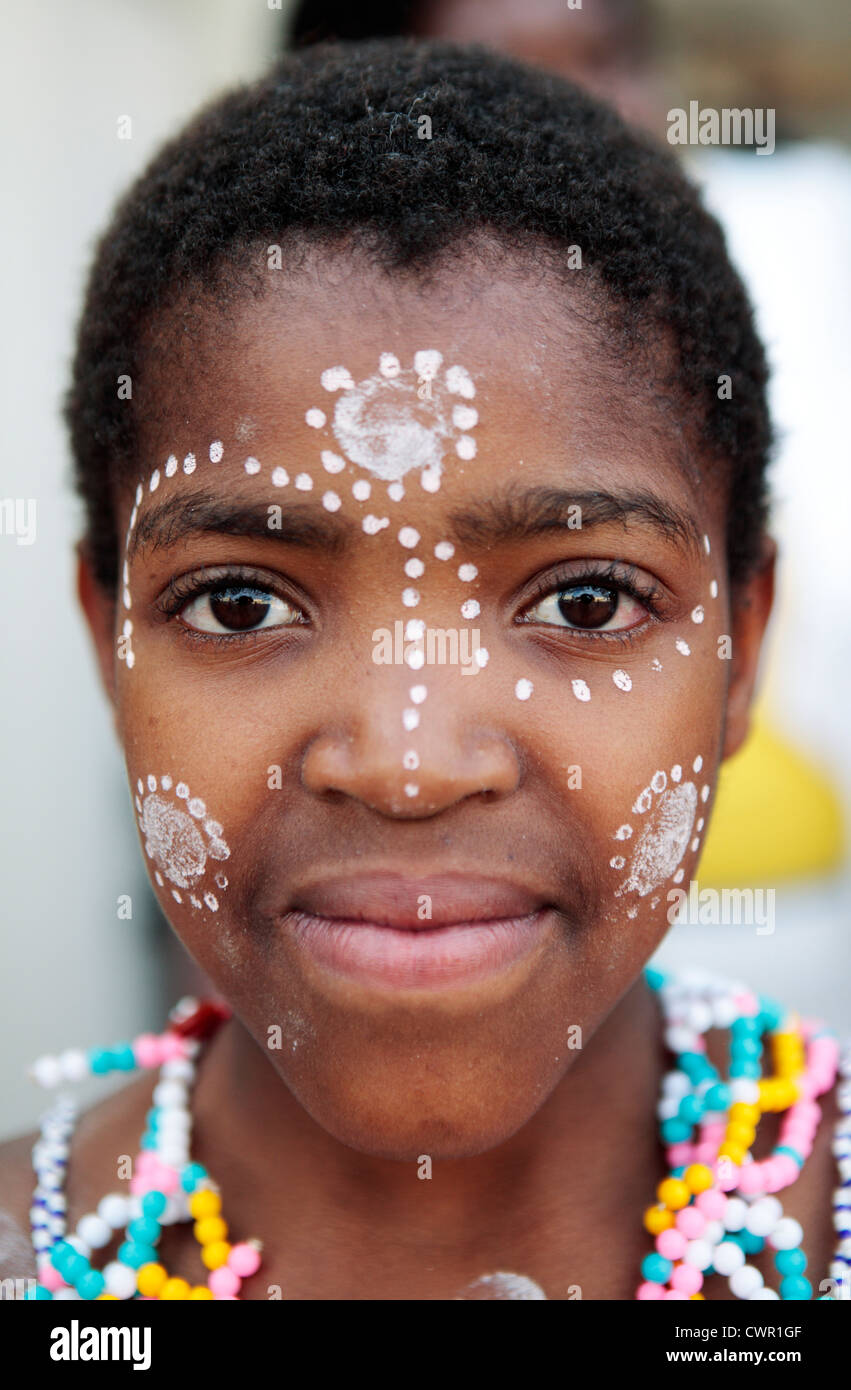 Portrait de femme Xhosa Afrique du Sud Banque D'Images