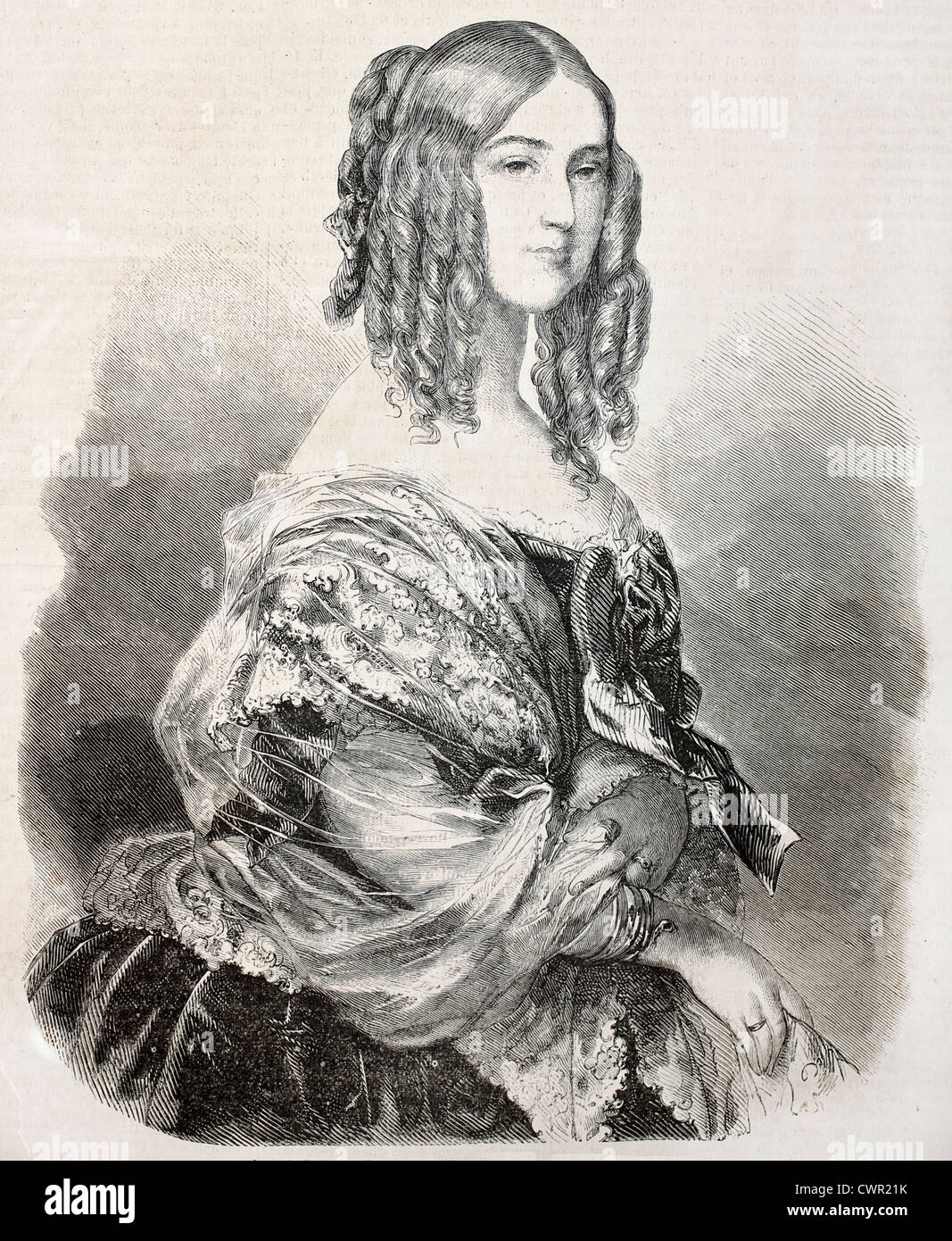 La princesse Victoria, duchesse de Nemours Banque D'Images